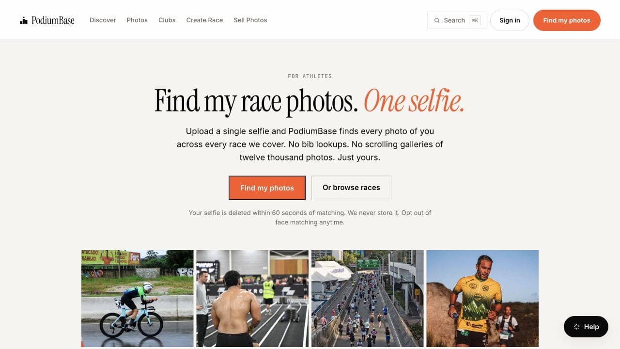 Athlete photo discovery