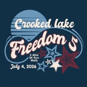 Crooked Lake Freedom 5 2026 logo