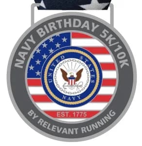 Navy Birthday "Live Virtual" 5k/10k 2026 logo