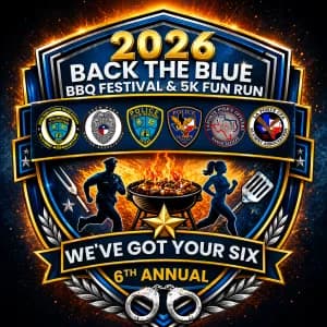 2026 Back the Blue 5k logo
