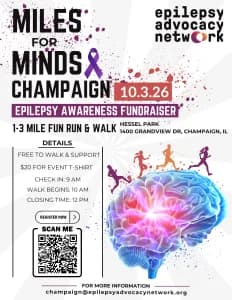 Miles for Minds Champaign 2026 logo