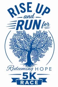 Redeeming Hope’s Rise Up & Run 5K 2026 logo