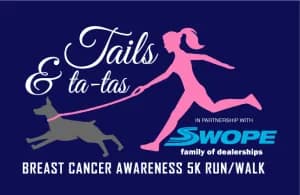 Tails & Tatas Breast Cancer Awareness 5k Run/Walk 2026 logo
