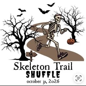 Skeleton Trail Shuffle & Tot Trot 2026 logo