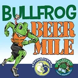 Bullfrog Beer Mile presented by Brandon Running Association 2026 logo