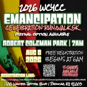 2026 WCYCC Emancipation Celebration 5K Run/Walk logo