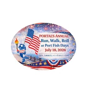 Portal 41st Fish Day Run/Walk/Roll 2026 - NEW FLAT CAPTAINS COURSE ADDED logo