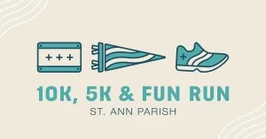 2026 St. Ann's 5K & Fun Run: presented by Nail & Key Real Estate Group logo