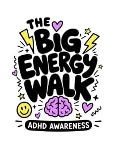 The Big Energy Walk ⚡️ Long Island's 1st ADHD Awareness 5K Walk/Run 2026 logo