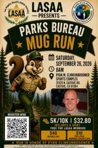 LASAA Mug Run - Parks Bureau 2026 logo