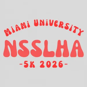 Miami University NSSLHA 5K 2026 logo