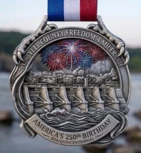 Yell County Freedom 4-Miler 2026 logo