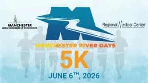Manchester Chamber River Days 5K, Sponsored by Regional Medical Center 2026 logo