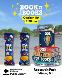 Book it for Books 5K 2026 logo