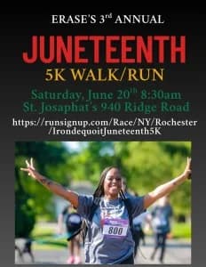 Irondequoit Juneteenth 5K 2026 logo