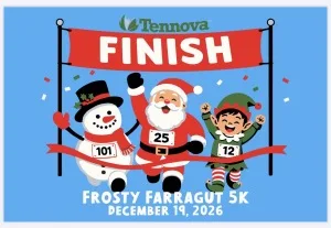 Tennova Farragut Frosty 5K 2026 logo