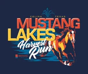 Mustang Lakes Harvest Run 2026 logo