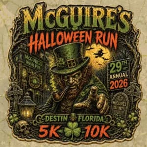 McGuire's of Destin Halloween Run 2026 logo
