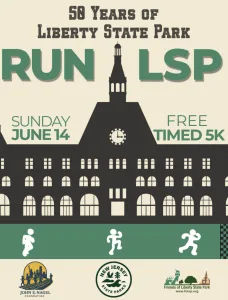 Run LSP - 50 Years of Liberty State Park 2026 logo
