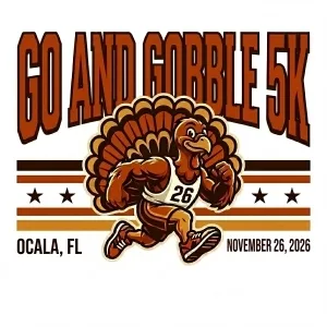 Go and Gobble 5k 2026 logo