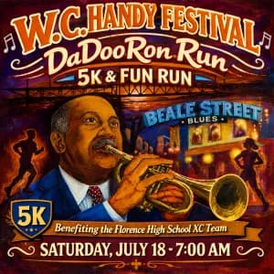 W.C. Handy Festival DaDooRon Run 2026 logo
