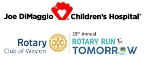 Rotary Club of Weston's 29th Annual Joe DiMaggio Children's Hospital "Run for Tomorrow" 2026 logo