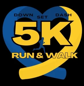 Down Set Dash for Down Syndrome 5K 2026 logo