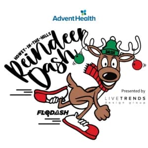 AdventHealth Howey-in-the-Hills Reindeer Dash 5K presented by LiveTrends Design Group 2026 logo