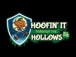 Hoofin' It Through the Hollows 5K 2026 logo