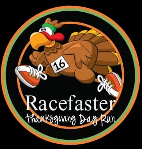 The Racefaster Thanksgiving Day Run 2026 logo