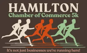 It's Not Just Businesses We're Running Here! - Hamilton Chamber 5K 2026 logo