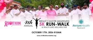 A10TION FOUNDATION 4th Annual Breast Cancer Awareness 5K Run/Walk & Health and Wellness Fair 2026 logo