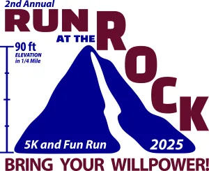 Community "Run at the Rock" 5K (Run at the Rock 5K Trail Run) 2026 logo