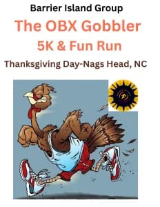 The OBX Gobbler 5K & Fun Run 2026 logo