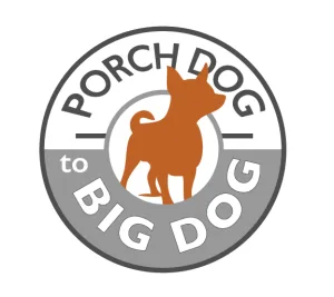 Porch Dog to Big Dog - June 2026 logo