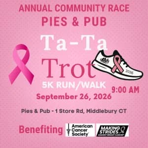 2026 Pies & Pub TaTa Trot 5k logo