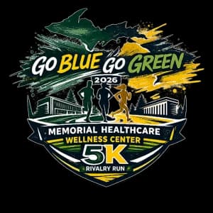 Go Blue! Go Green! 5k Run & Walk 2026 logo