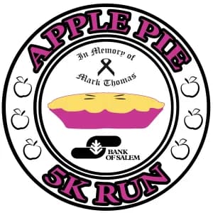Bank of Salem, Mark Thomas Memorial Apple Pie 5K 2026 logo