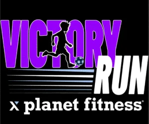 Victory Run x Planet Fitness 2026 logo