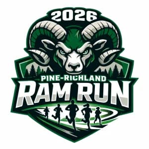 2026 Pine-Richland Ram Run logo