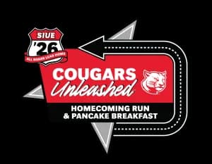 SIUE Cougars Unleashed Homecoming Run & Pancake Breakfast 2026 logo