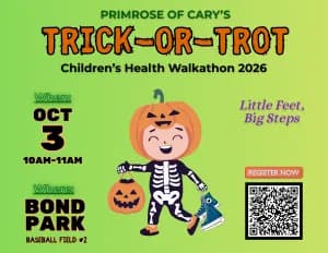Primrose of Cary's 2nd Annual Trick-or-Trot: Children's Health Walkathon 2026 logo