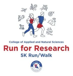 College of Applied & Natural Sciences: Run for Research 2026 logo