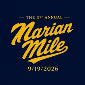 The Mike Holman Marian Mile 2026 logo