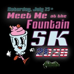 Meet Me at the Fountain 5k 2026 logo