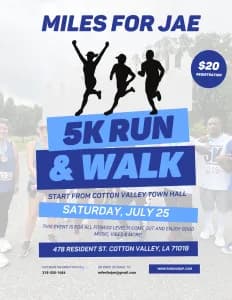 Miles For Jae 5K Walk/Run 2026 logo