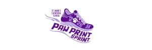 St. Mark's Paw Print Sprint 5k 2026 logo