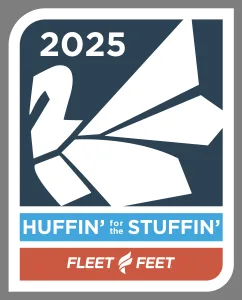 Fleet Feet Huffin' For The Stuffin' 5k 2026 logo
