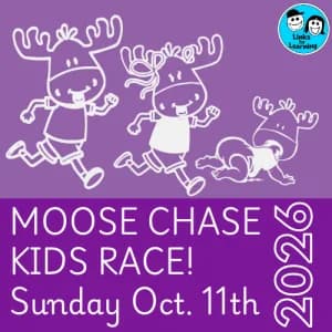 The 18th Annual Moose Chase Kids Race 2026 logo