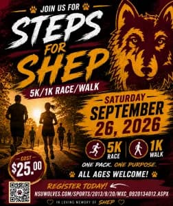 Steps for Shep 2026 logo
